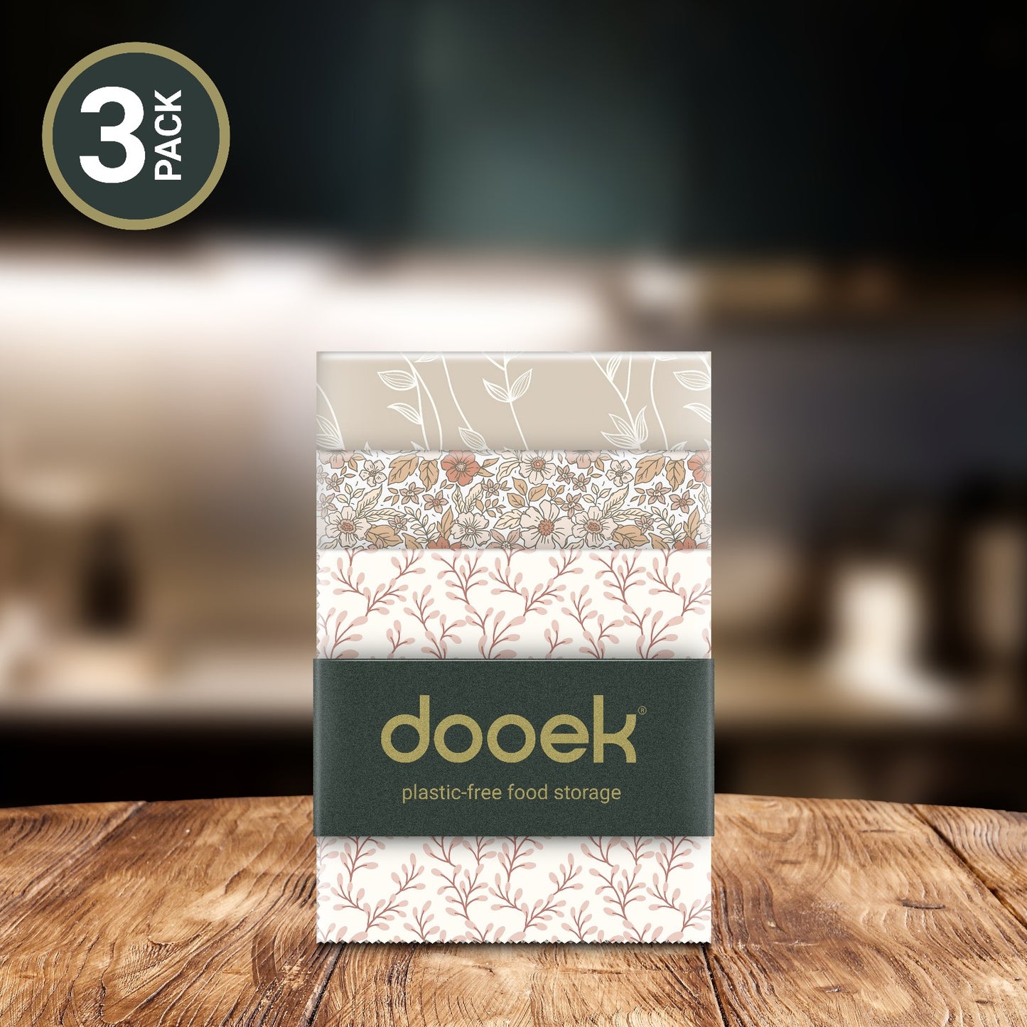 Dooek 3-Pack Mix Bijenwasdoeken | Startset