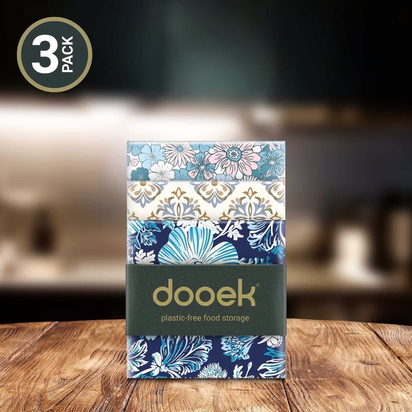 Dooek 3-Pack Mix Bijenwasdoeken | Startset