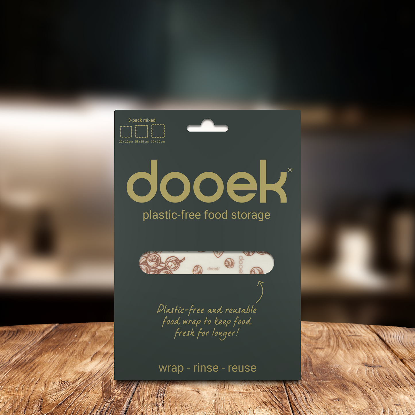 Dooek 3-Pack Mix Bijenwasdoeken | Startset