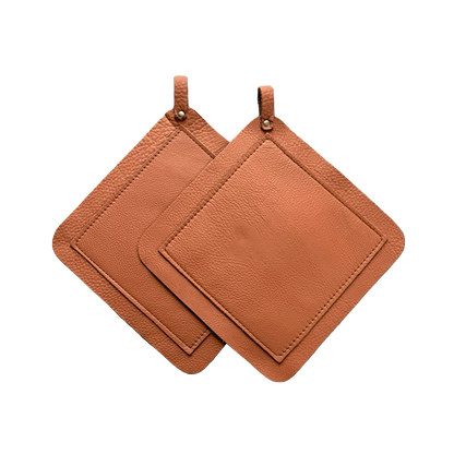 Luxe leren pannenlappen