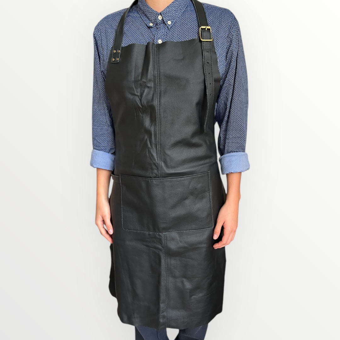 NIEUW! Luxe leren kookschort – Handgemaakt