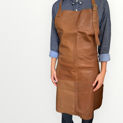 NIEUW! Luxe leren kookschort – Handgemaakt