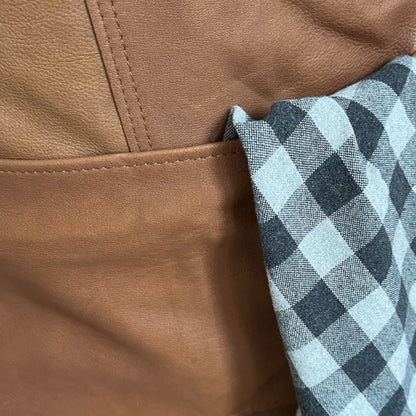 NIEUW! Luxe leren kookschort – Handgemaakt