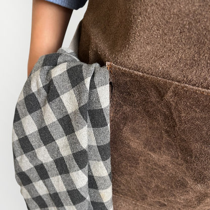 NIEUW! Luxe leren kookschort – Handgemaakt