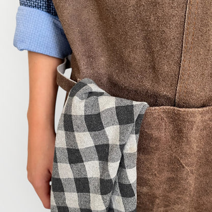 NIEUW! Luxe leren kookschort – Handgemaakt