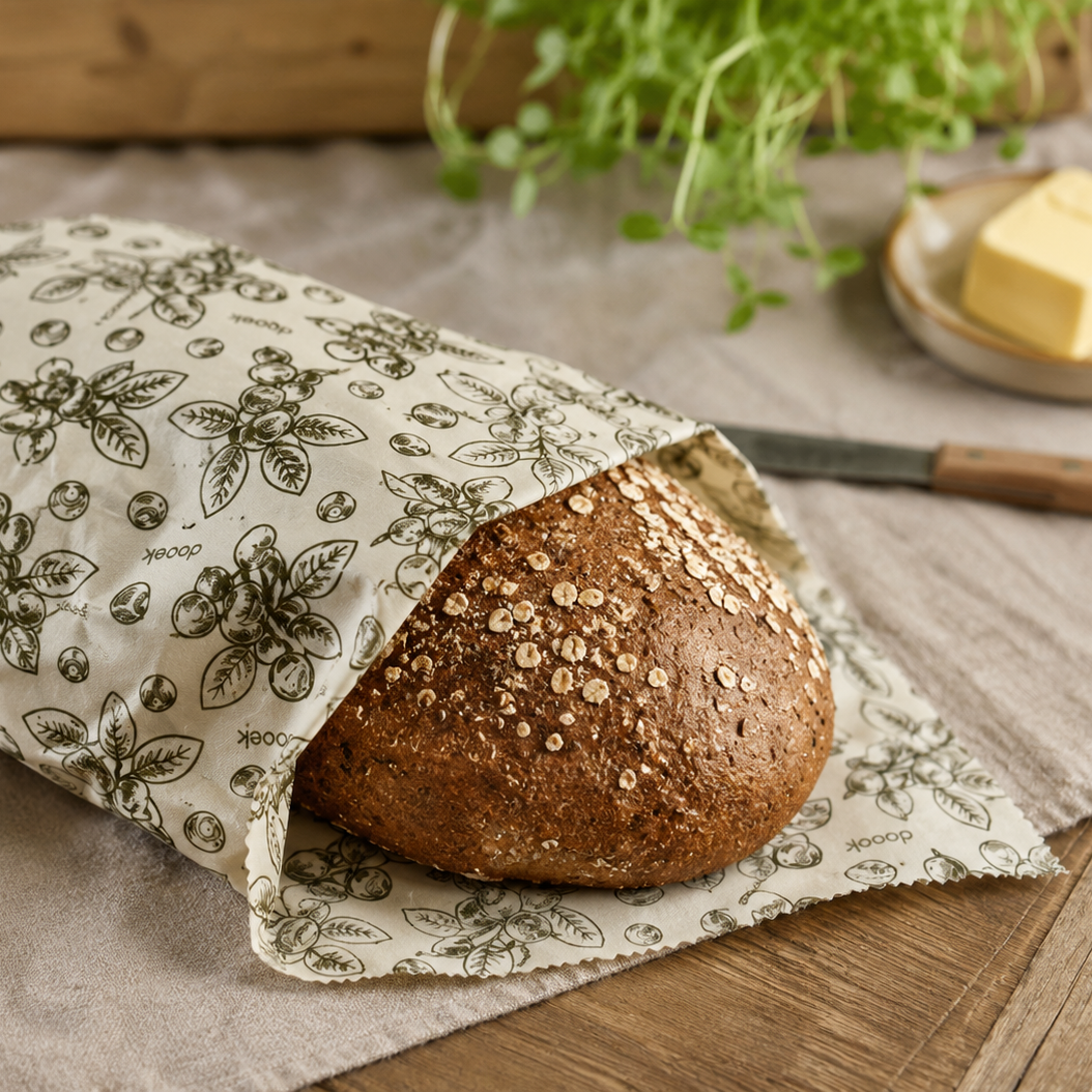 Dooek Beeswax Bread Bag | Fresh Bread Plastic-Free