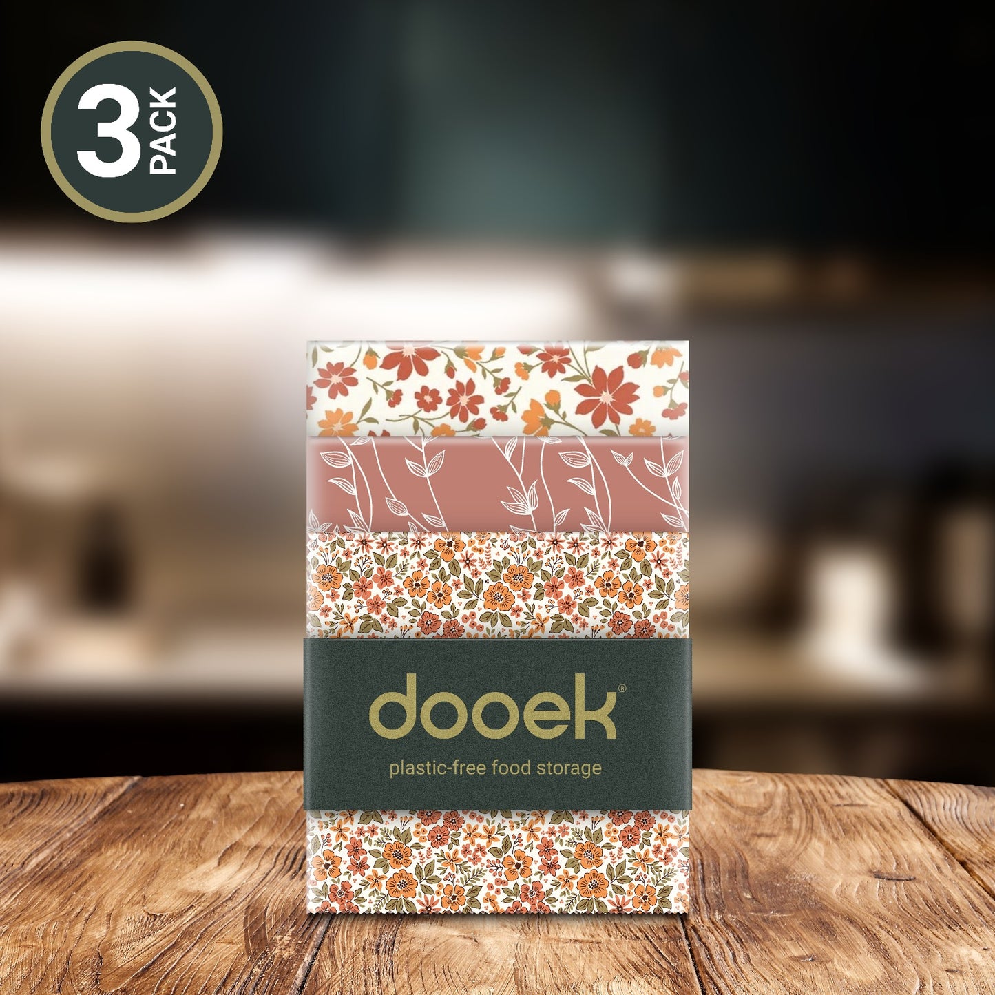 Dooek 3-Pack Mix Bijenwasdoeken | Startset