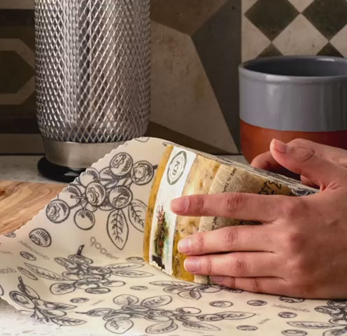 Dooek XXL Beeswax Wraps | For Cheese, Bread & Vegetables